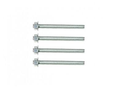 Set of 4 threaded rods M12 13 cm