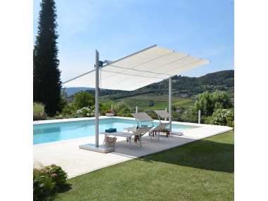 Maistra - The retractable designer aluminum canopy / umbrella