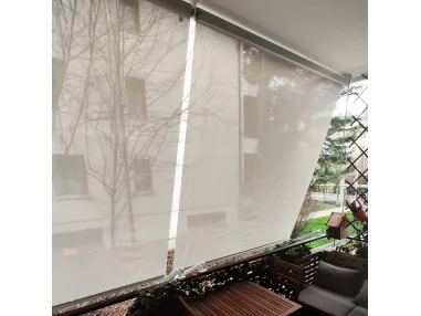 Easy Roll 2.0 -- Custom sizes - Outdoor roller shade  with arms and hooks