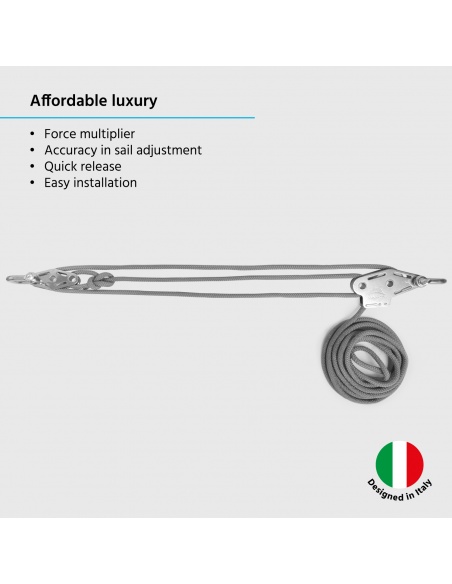 Muscle x3 Pole with traction booster, Fixing Pulley For Shade Sails