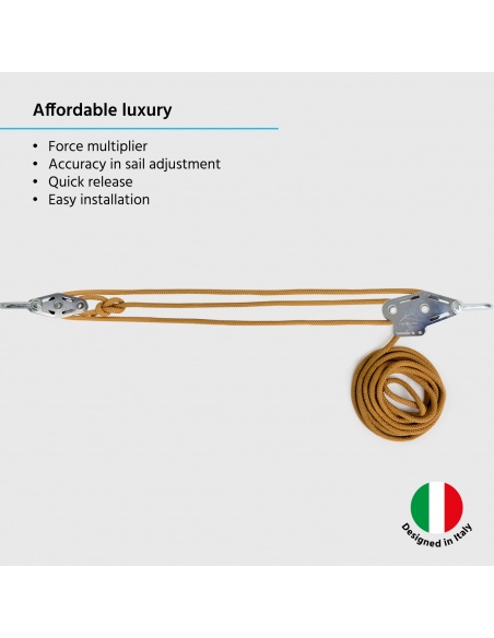 Muscle x3 Pole with traction booster, Fixing Pulley For Shade Sails