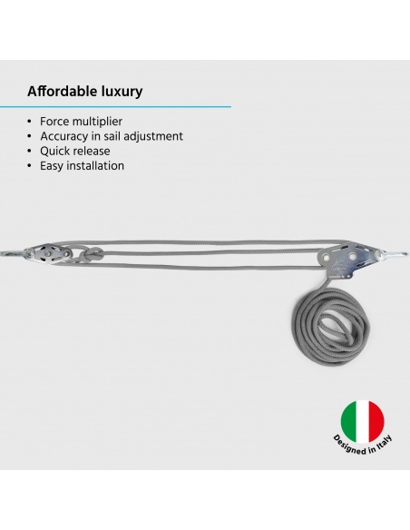 Muscle x3 Pole with traction booster, Fixing Pulley For Shade Sails