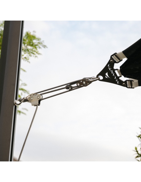 Muscle x3 Pole with traction booster, Fixing Pulley For Shade Sails