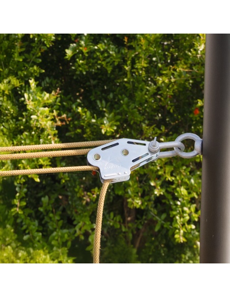 Muscle x3 Pole with traction booster, Fixing Pulley For Shade Sails