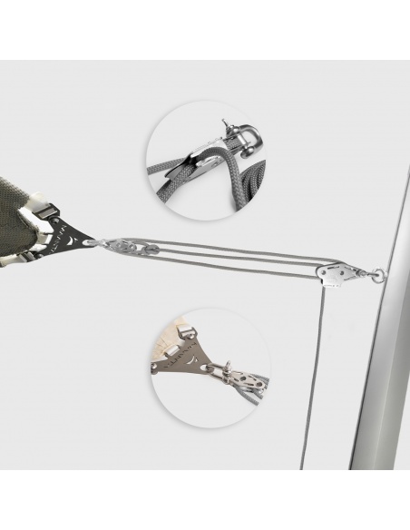 Muscle x3 Pole with traction booster, Fixing Pulley For Shade Sails