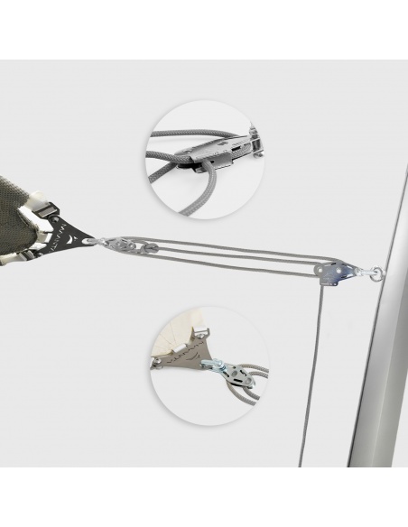 Muscle x3 Pole with traction booster, Fixing Pulley For Shade Sails