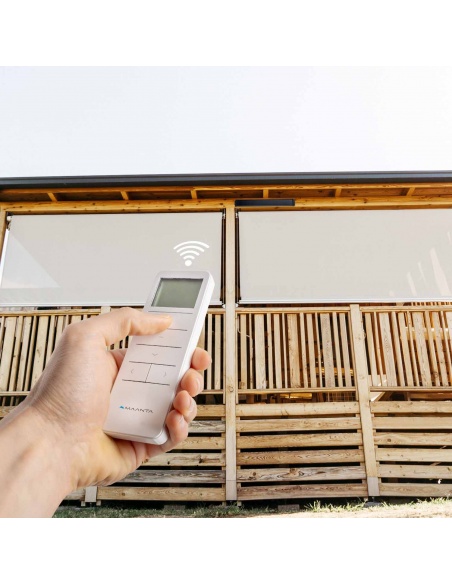 Remote control for outdoor shades