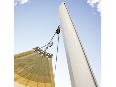 Alu Simple Kit for Zefira - The durable pole for motorized sails
 Pole Inclination-Pole with 88° base (90° under tension) Finish-Silver Alu simple
