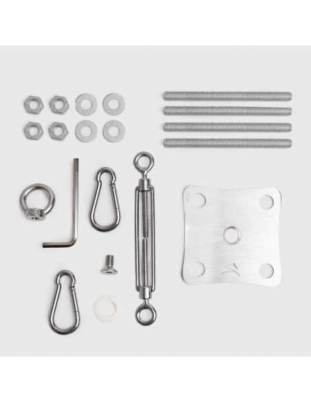 Wall Mounting Kit For Shade Sails with big plate and tensioner EZ Wall Fix