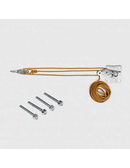 Kit wall mount Muscle x3 with Pulleys and traction booster for shade sails