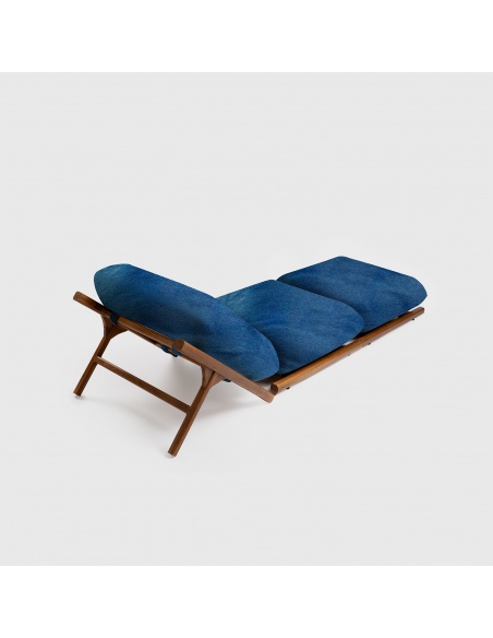 Tuga: Teak sun lounger Unique Nautical Design