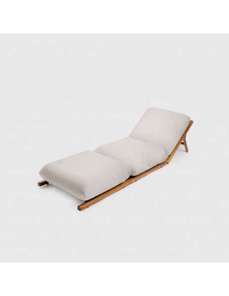 Tuga: Teak sun lounger Unique Nautical Design