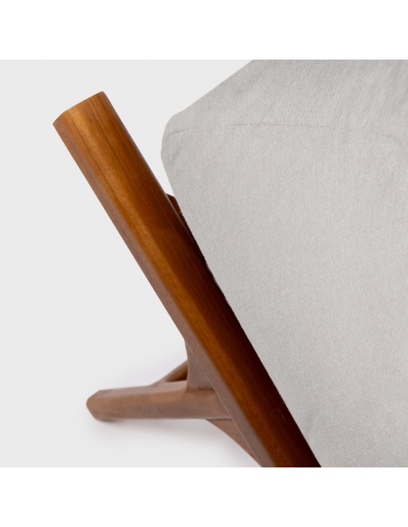 Tuga: Teak sun lounger Unique Nautical Design