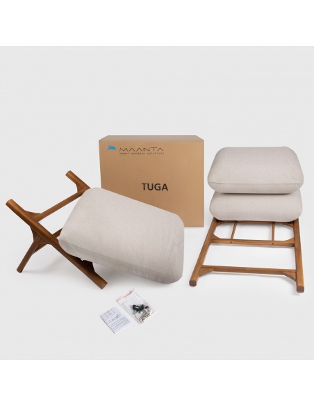 Tuga: Teak sun lounger Unique Nautical Design