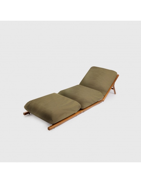 Tuga: Teak sun lounger Unique Nautical Design