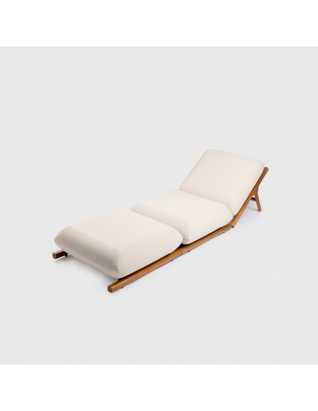 Tuga: Teak sun lounger Unique Nautical Design