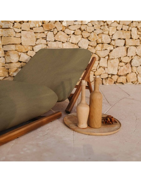 Tuga: Teak sun lounger Unique Nautical Design