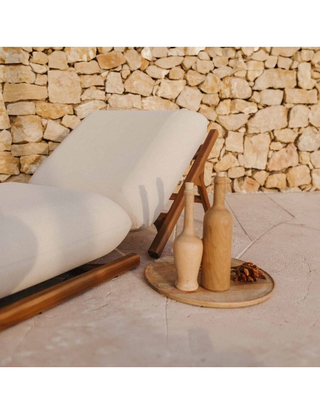 Tuga: Teak sun lounger Unique Nautical Design