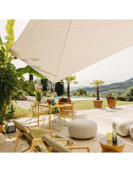 Solaria Furl Waterproof: Radial retractable roll-up sun shade sail