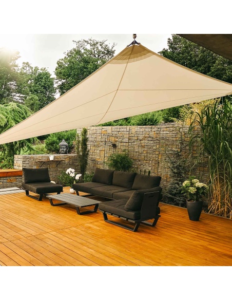 Solaria waterproof - our best radial cut shade sail