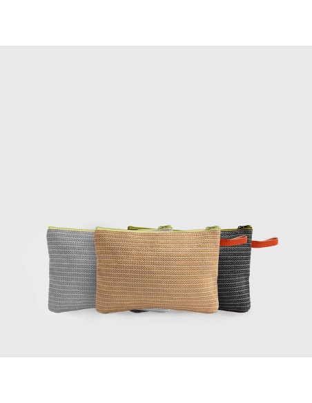 Recycling Clutch Bag: Made from recycled shade sail fabric