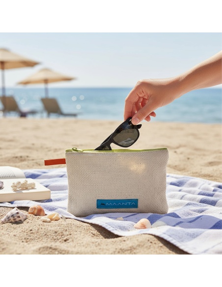 Recycling Clutch Bag: Made from recycled shade sail fabric