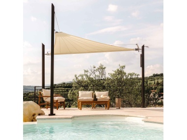 Zefira Motorized Roll-Up Shade Sail: No Wires, Just Freedom
