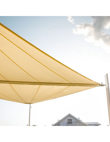 Zefira Motorized Roll-Up Shade Sail: No Wires, Just Freedom