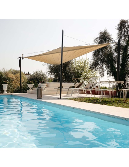 Zefira Motorized Roll-Up Shade Sail: No Wires, Just Freedom