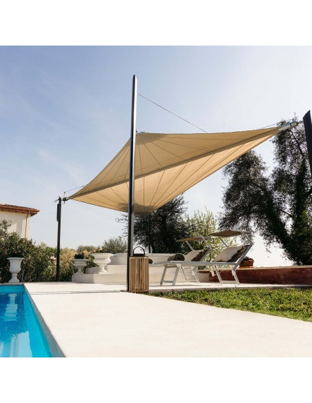Zefira Motorized Roll-Up Shade Sail: No Wires, Just Freedom