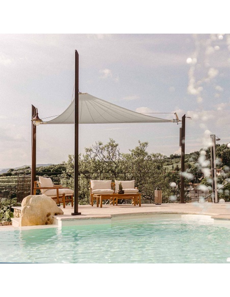 Zefira Motorized Roll-Up Shade Sail: No Wires, Just Freedom