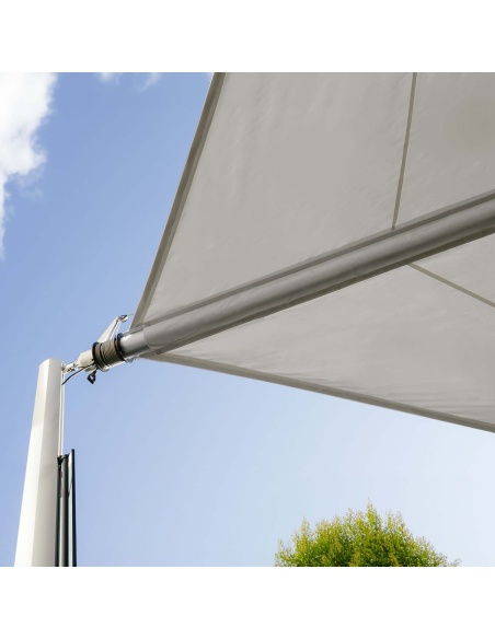 Zefira Motorized Roll-Up Shade Sail: No Wires, Just Freedom