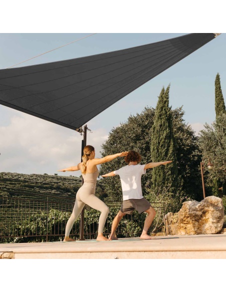 Zefira Motorized Roll-Up Shade Sail: No Wires, Just Freedom