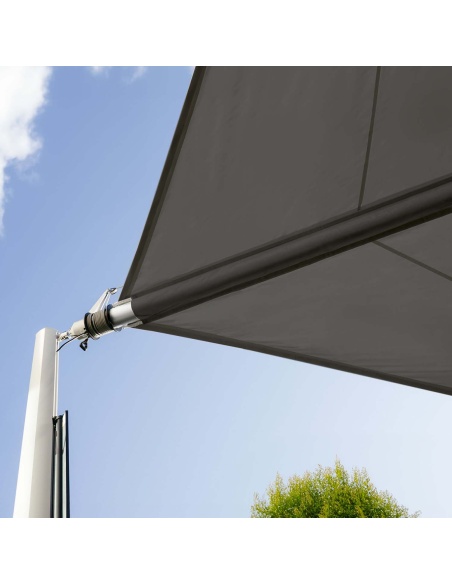 Zefira Motorized Roll-Up Shade Sail: No Wires, Just Freedom