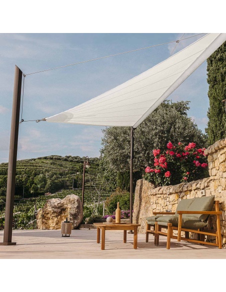 Zefira Motorized Roll-Up Shade Sail: No Wires, Just Freedom