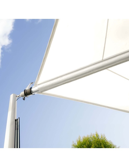 Zefira Motorized Roll-Up Shade Sail: No Wires, Just Freedom