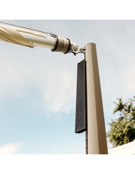 Zefira Motorized Roll-Up Shade Sail: No Wires, Just Freedom