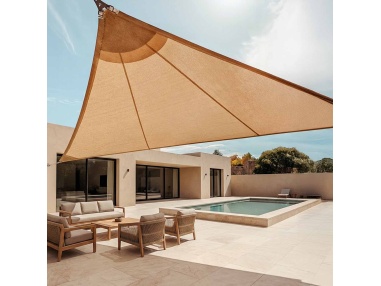 Solaria Breathable - Our best windproof radial cut shade sail