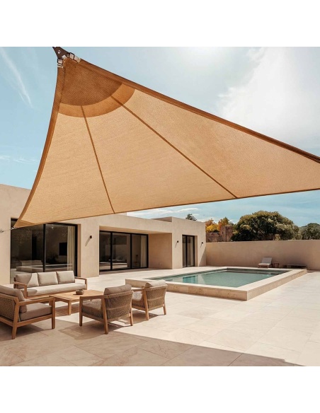 Solaria Breathable - Our best windproof radial cut shade sail