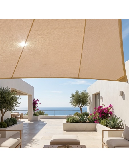 Solaria Breathable - Our best windproof radial cut shade sail