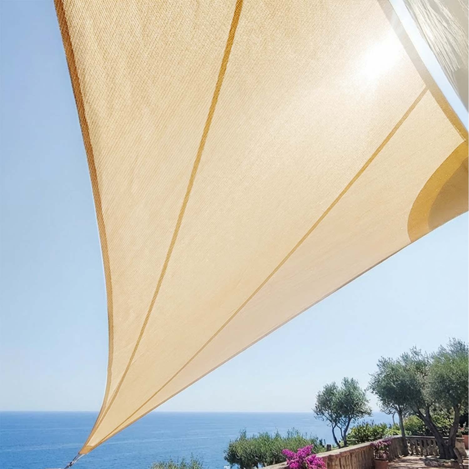 Solaria Breathable - Our best windproof radial cut shade sail 2