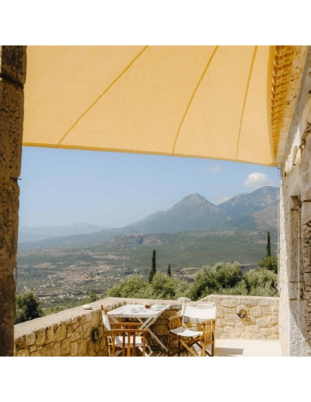 Solaria Breathable - Our best windproof radial cut shade sail