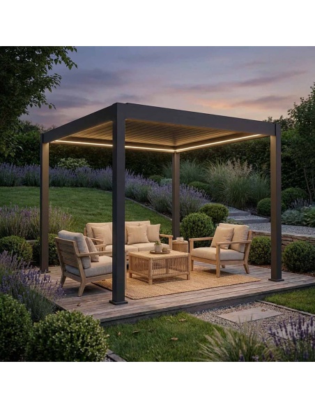 Lyra T6 - Pergola bioclimatica con lamelle orientabili