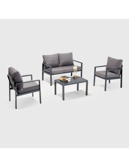Siena patio conversation set aluminium modern