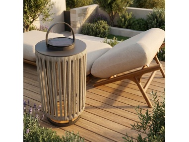 Marinea: Outdoor Lamp in Braided Rope