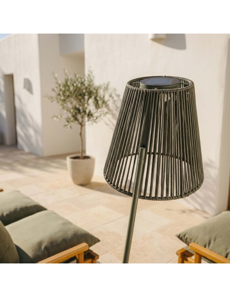 Ropelle: Designer Solar Outdoor Lamp 63 in