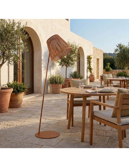 Ropelle: Designer Solar Outdoor Lamp 63 in