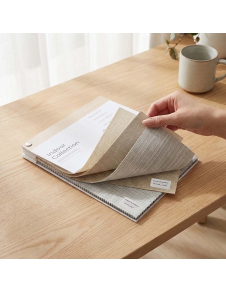 Recta: Roller Shade with Geometric Design Plate