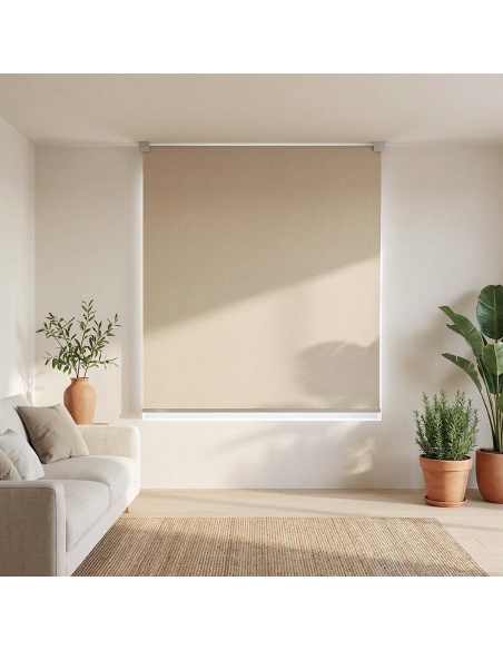 Kyma: Roller Shade with Wavy Design Plate