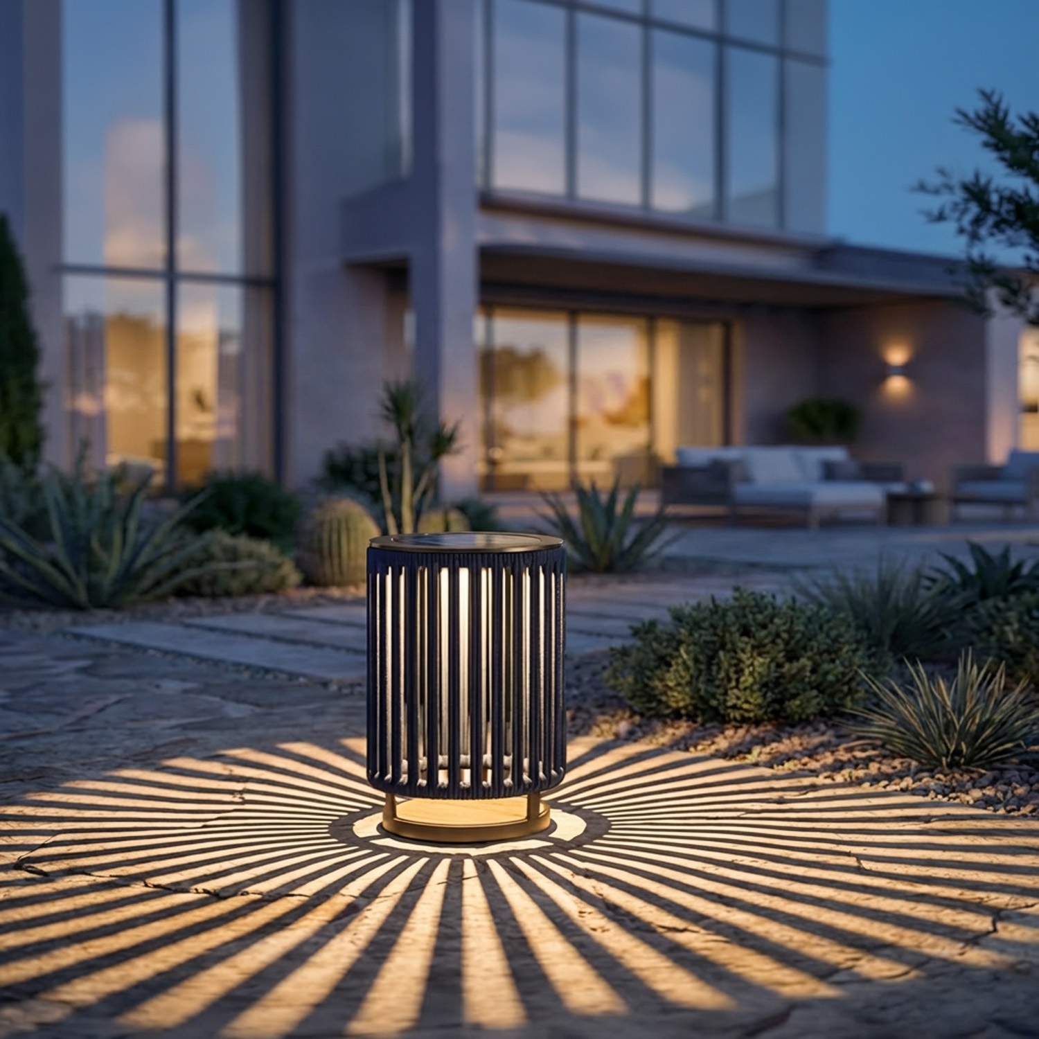 Filara: modern solar lamp - designer solar light for patio and outdoor